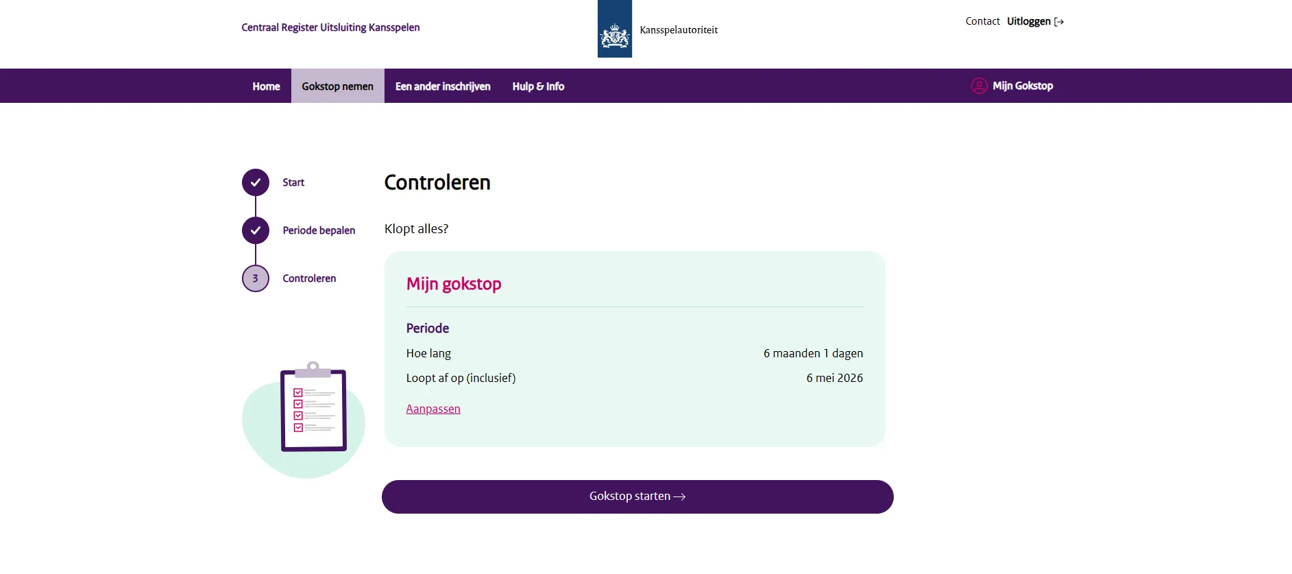 jezelf uitsluiten met CRUKS 5