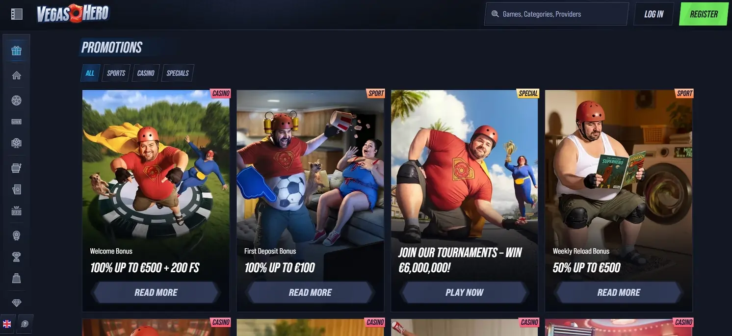 vegashero casino banner 3